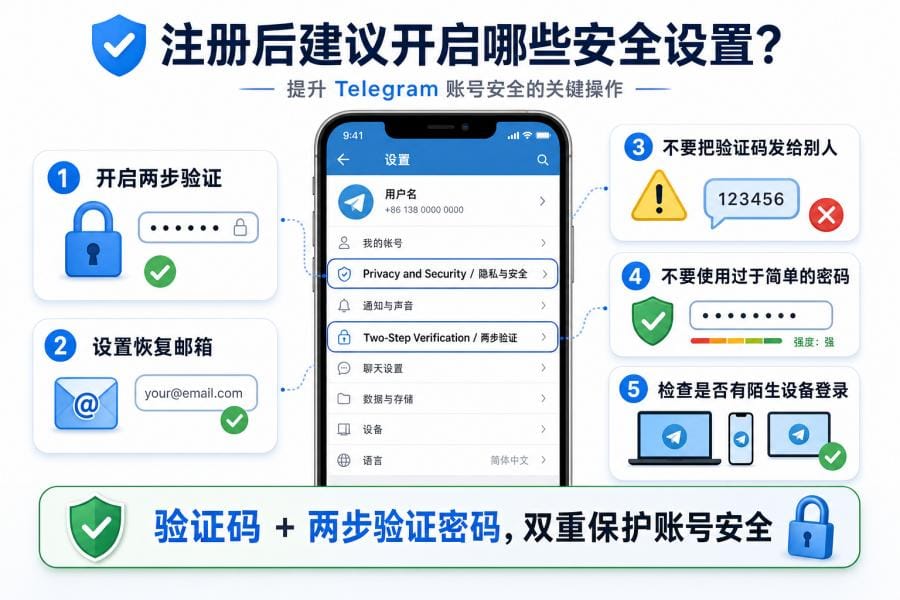 Telegram 输入手机号注册
