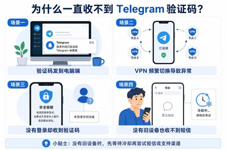 Telegram 验证码发送太频繁怎么办?Too Many Attempts 原因与解决方法 配图 1
