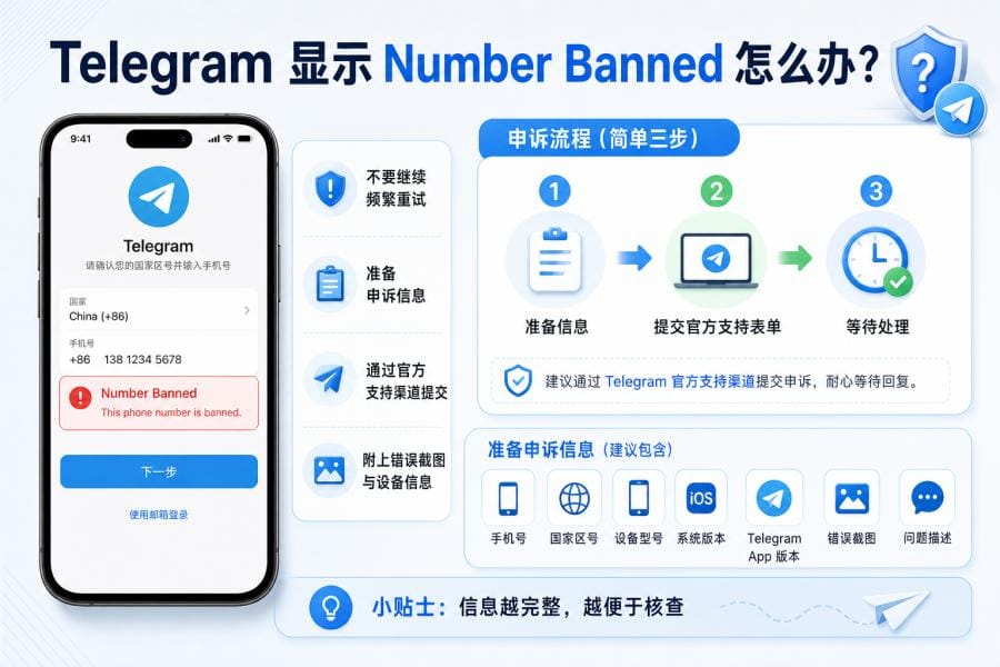 Telegram 手机号无效怎么办?Invalid Phone Number 与收不到验证码完整解决方法 配图 1