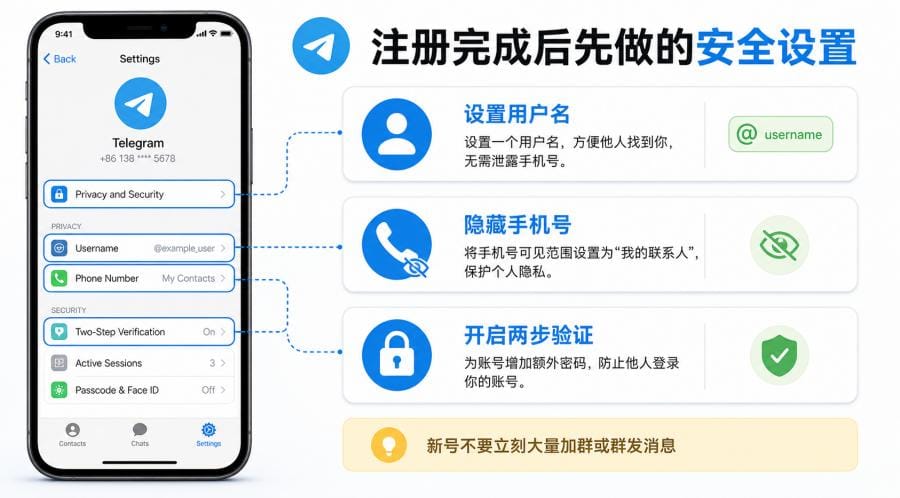Telegram iPhone 注册教程:苹果手机下载、验证码和账号设置步骤 配图 3