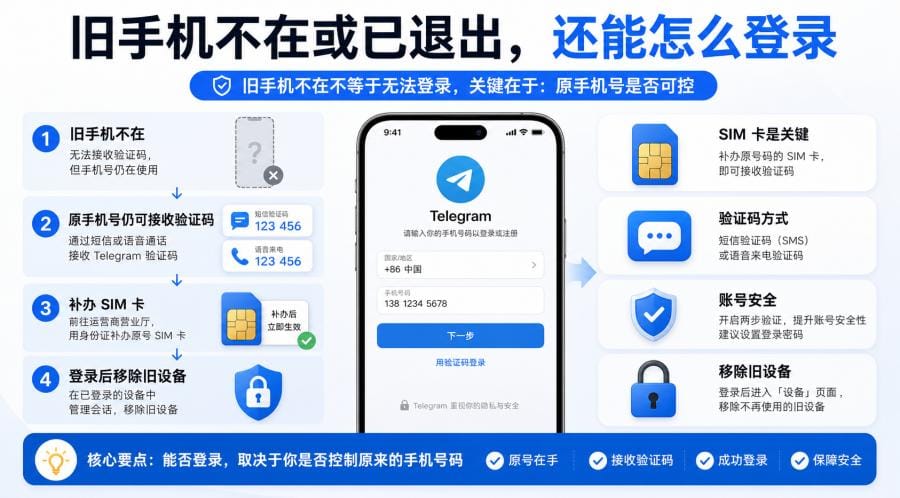 Telegram 换手机后怎么登录?新手机登录、验证码和聊天同步 配图 3