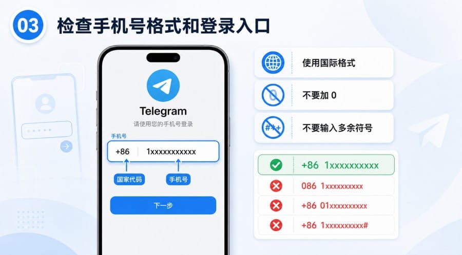 Telegram 旅行时收不到短信验证码怎么办？出国登录排查步骤 第 3 张正文图