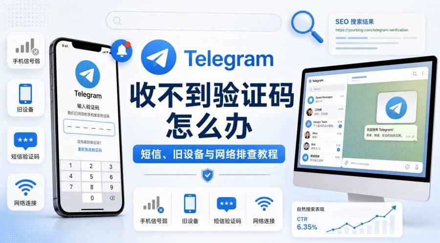 Telegram 手机信号不好收不到验证码怎么办