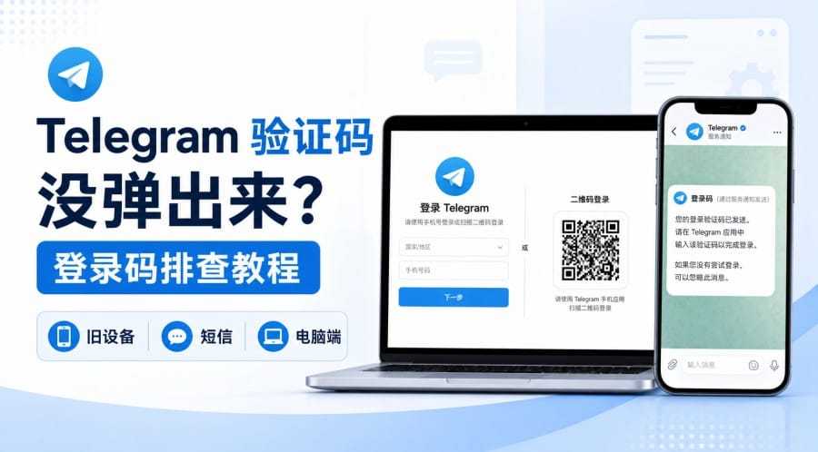 Telegram 验证码没有弹出来怎么办?