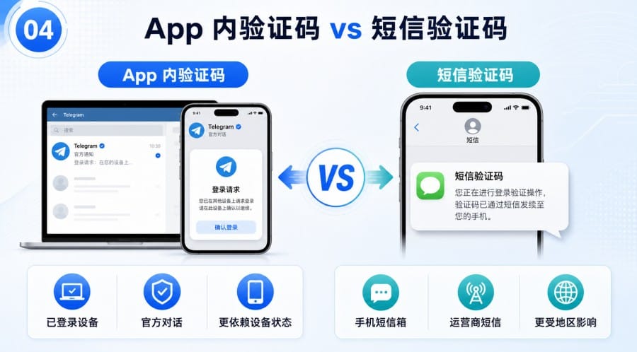 Telegram 短信验证码和 App 内验证码有什么区别? - step 3