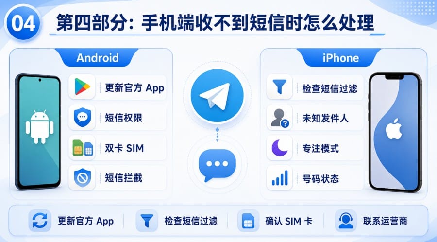 Telegram 收不到登录码怎么办?短信验证码不来时的排查方法 配图 3