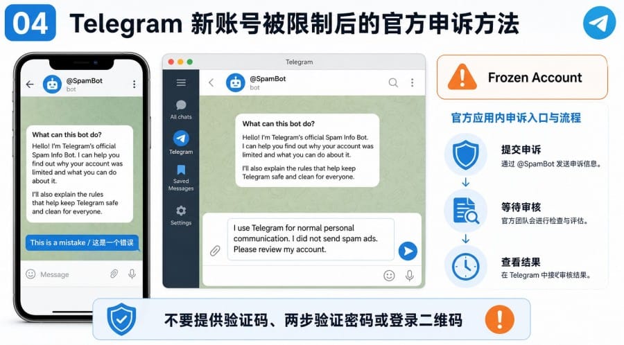 Telegram 新账号被限制发言怎么办 - 配图 3