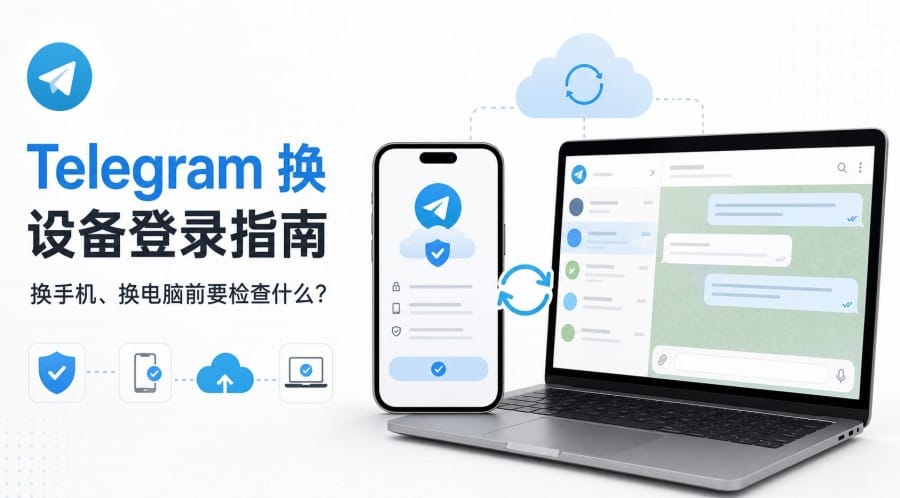 Telegram 换设备前要检查什么?换手机、换电脑登录步骤