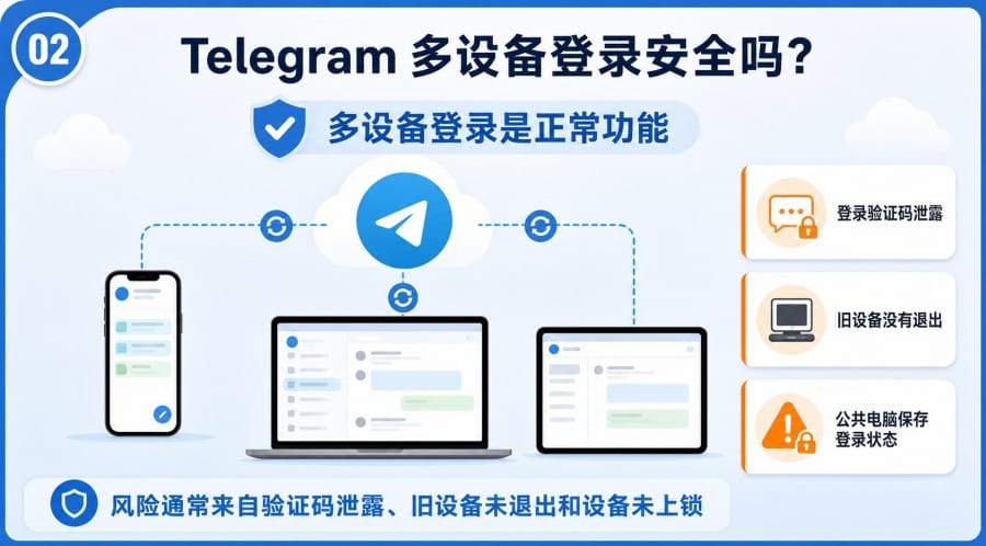 Telegram 多设备登录安全吗 - 配图 1