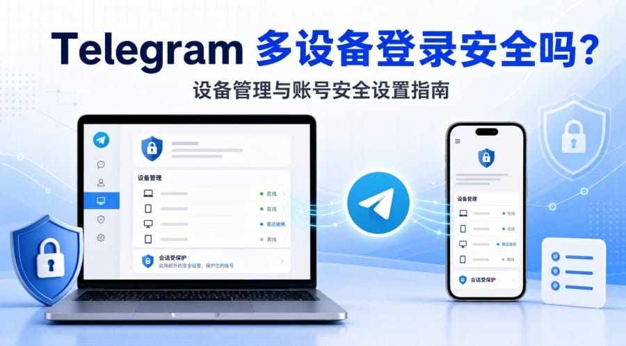 Telegram 多设备登录安全吗?如何检查并退出陌生设备
