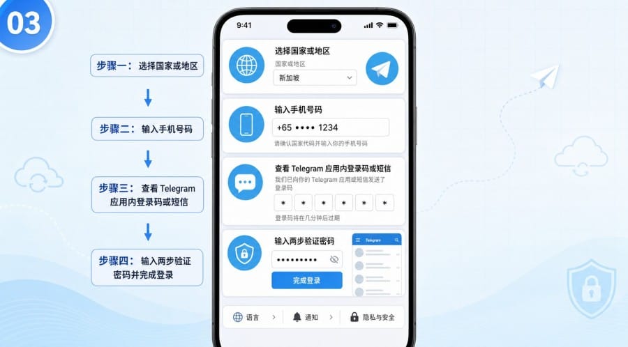 Telegram 怎么在手机电脑和网页端登录并同步聊天 - 配图 2