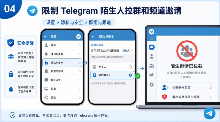 Telegram 注册后怎么设置隐私与安全 - illustration 3