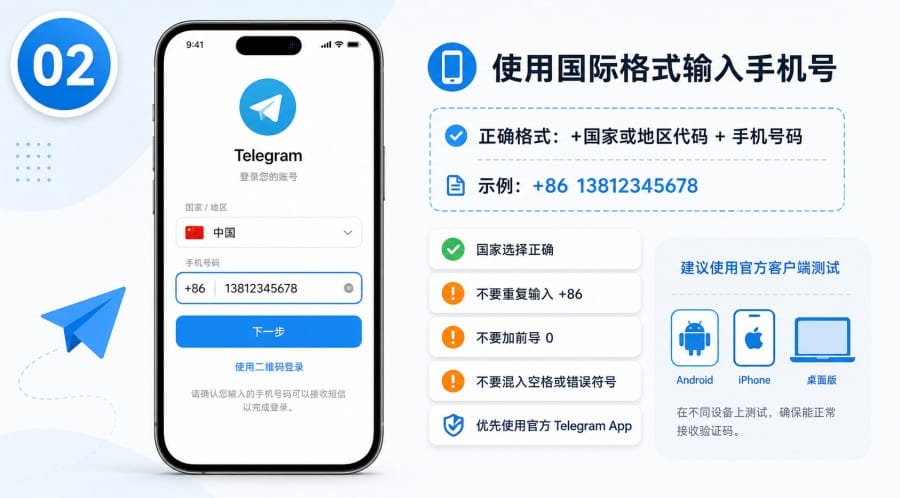 Telegram 登录失败但手机号正确怎么办 - illustration 1