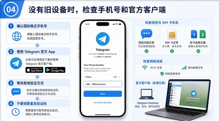 Telegram 登录码收不到是账号被封吗？按发送路径排查 illustration